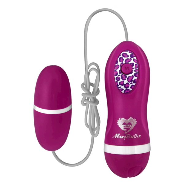 Vibrador Mini Egg em Silicone com Controle e Fio a Prova Dagua Miss Collection